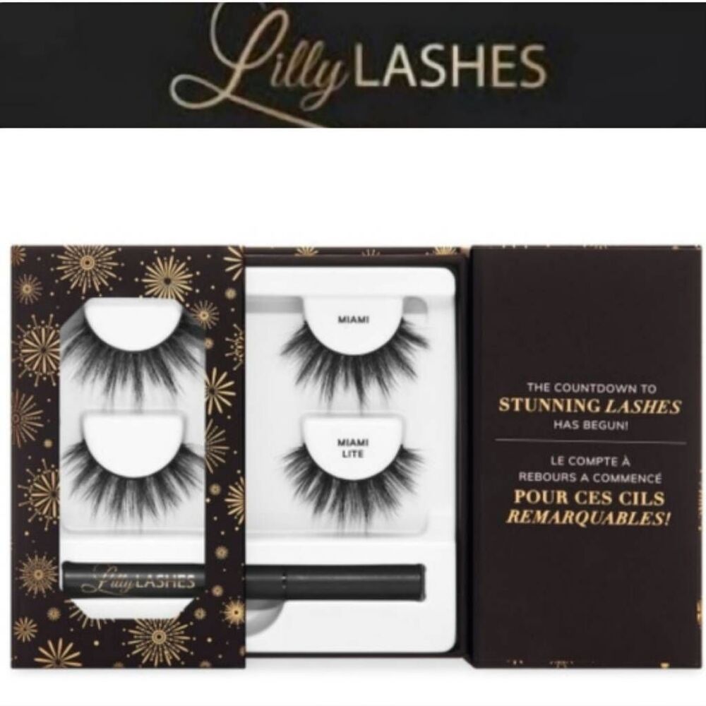 Lilly Lashes Midnight In Miami Faux Mink Lash‎ Set